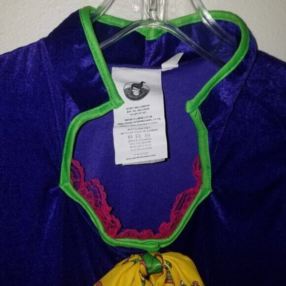 Teapot Tea Party Dress Costume Tween Girl XL 12-14 Pink Purple Yellow Bubble Hem - Picture 3 of 10